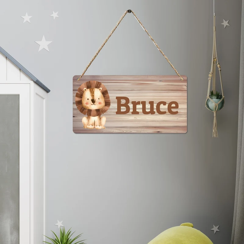 1 Stück, personalisierter Namensanhänger mit Cartoon-Tier, personalisierte Beschilderung, Art-Deco-Wohnaccessoires, Raumdekoration, Raumdekoration, ästhetische Raumdekoration, Schlafzimmerdekoration, Heimdekoration, Hausdekoration
