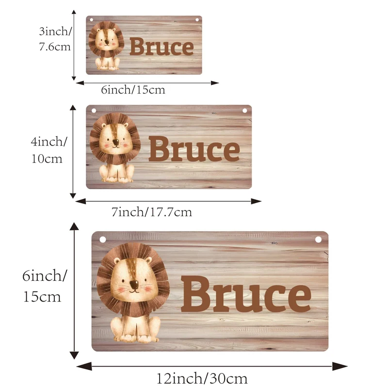 1 Stück, personalisierter Namensanhänger mit Cartoon-Tier, personalisierte Beschilderung, Art-Deco-Wohnaccessoires, Raumdekoration, Raumdekoration, ästhetische Raumdekoration, Schlafzimmerdekoration, Heimdekoration, Hausdekoration