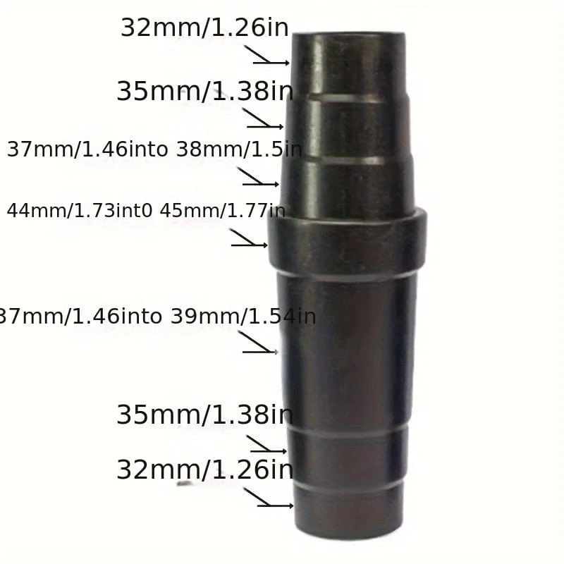 1 Stück, Multifunktions-Konvertierungsschlauch für Haushaltsstaubsauger, Adapterkonverter 4/5-lagiger Staubsauger 32 mm, 35 mm, 39 mm Anschlusszubehör