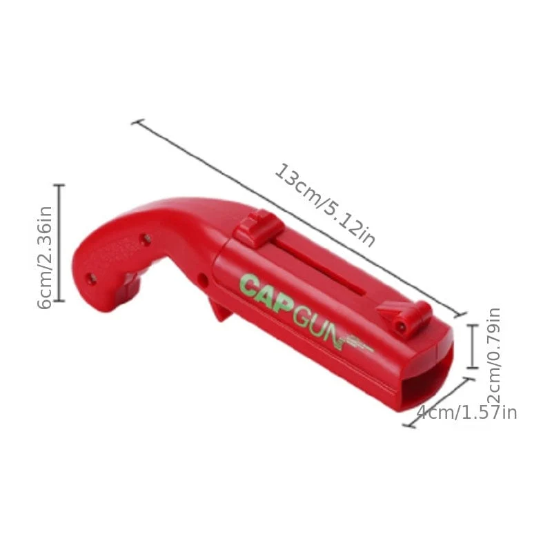 1 Stück Lustiger Flaschenöffner in Form einer Kappenpistole mit Korkenzieher – Perfekt für die Hausbar, Partys und Hochzeitsgeschenke