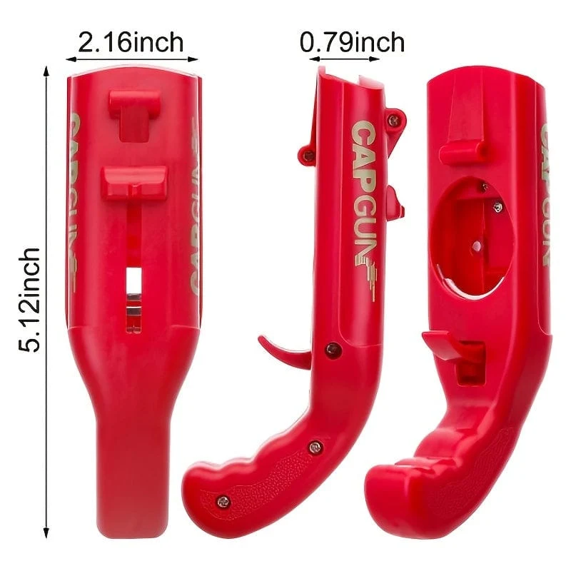 1 Stück Lustiger Flaschenöffner in Form einer Kappenpistole mit Korkenzieher – Perfekt für die Hausbar, Partys und Hochzeitsgeschenke