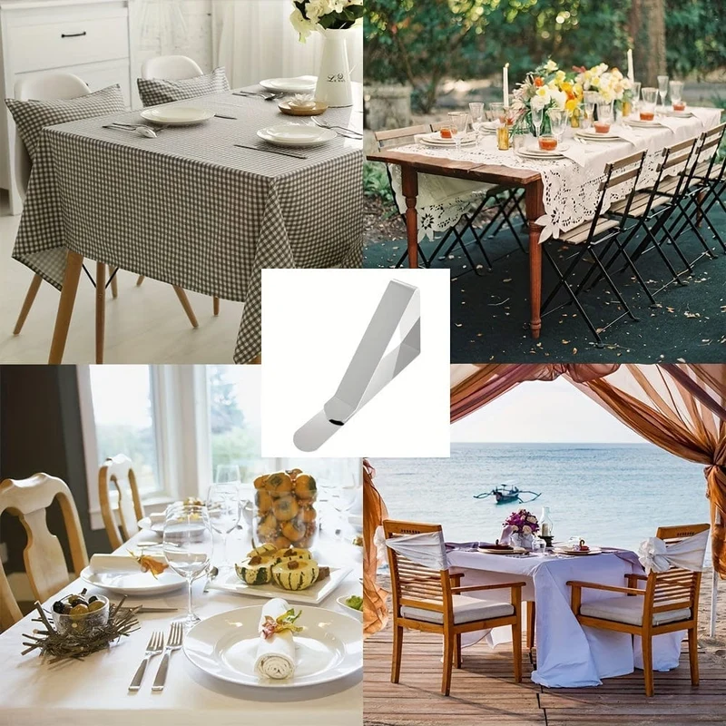 6/12/18/24/30 Stück Tischdeckenklammern, robuste Picknick-Tischklammern, Tischdeckenklammern aus Edelstahl, Tischdeckenhalter, ideal für Restaurant-Picknicks, Festzelte, Hochzeiten, Abschlussfeiern