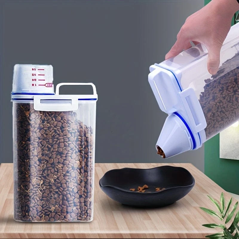 1 Stück Süßigkeiten-Organizer mit großer Kapazität, feuchtigkeitsbeständige, versiegelte Aufbewahrungsbox für Reis, Müsli, Getreide, Mehl, Hundefutter, Tiernahrung, luftdichter Reisspender für den Haushalt, Küchenbedarf für zu Hause