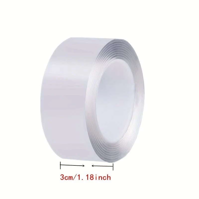 1 Rolle, Mehrzweck-Montageband für hohe Beanspruchung – entfernbares Acrylklebeband zum Kleben von Gegenständen – wiederverwendbares transparentes Klebeband für den Hausgebrauch – 1/2/3/5 m Rollen