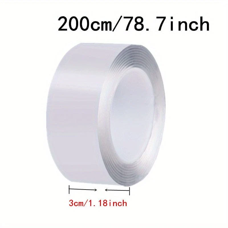 1 Rolle, Mehrzweck-Montageband für hohe Beanspruchung – entfernbares Acrylklebeband zum Kleben von Gegenständen – wiederverwendbares transparentes Klebeband für den Hausgebrauch – 1/2/3/5 m Rollen