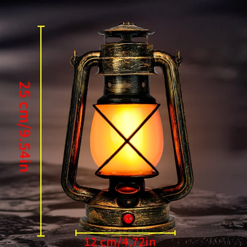 1 x hängende LED-Laterne im Vintage-Stil mit wiederaufladbarer tanzender Flamme für den Außenbereich, Laterne zur Heimdekoration, lange Batterielebensdauer für Esszimmer, Garten, Terrasse, Hofweg, Ramadan-Dekoration