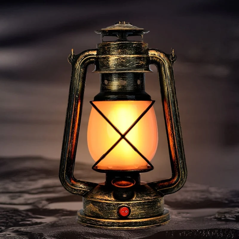 1 x hängende LED-Laterne im Vintage-Stil mit wiederaufladbarer tanzender Flamme für den Außenbereich, Laterne zur Heimdekoration, lange Batterielebensdauer für Esszimmer, Garten, Terrasse, Hofweg, Ramadan-Dekoration