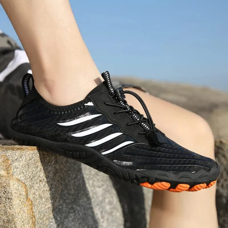 Wasserschuhe für Damen und Herren, Barfußschuhe, atmungsaktiv, Strandschuhe, Sportschuhe, schnell trocknend, Fluss, Meer, Aquaschuhe, Turnschuhe