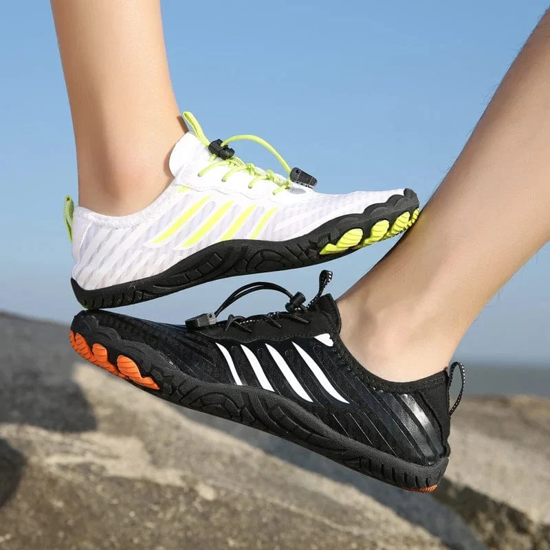 Wasserschuhe für Damen und Herren, Barfußschuhe, atmungsaktiv, Strandschuhe, Sportschuhe, schnell trocknend, Fluss, Meer, Aquaschuhe, Turnschuhe