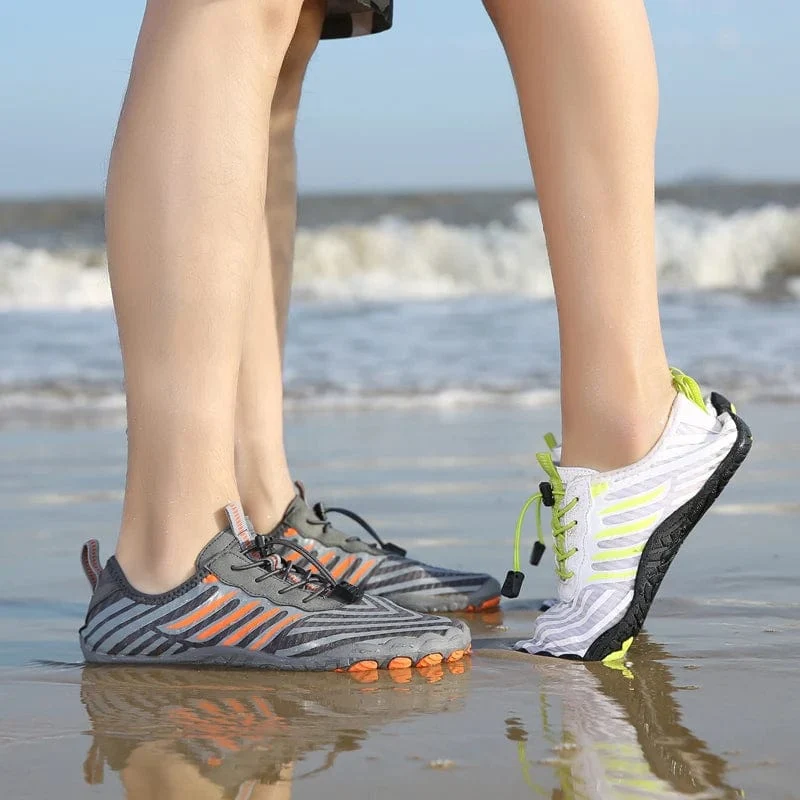 Wasserschuhe für Damen und Herren, Barfußschuhe, atmungsaktiv, Strandschuhe, Sportschuhe, schnell trocknend, Fluss, Meer, Aquaschuhe, Turnschuhe