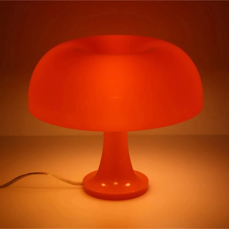 Orange dänische Pilz Tischlampe Ornament Licht für Schlafzimmer Innenbeleuchtung Schreibtischlampe Nachttischlampen Dekoration Beleuchtung