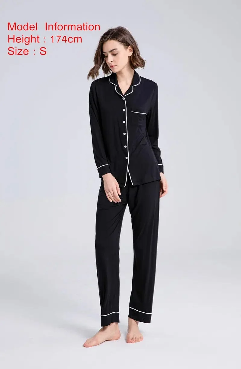 AS Ausverkauf Discount-Pyjama-Sets für Damen, hochwertige, atmungsaktive, bequeme Homewear aus Bambusfaser