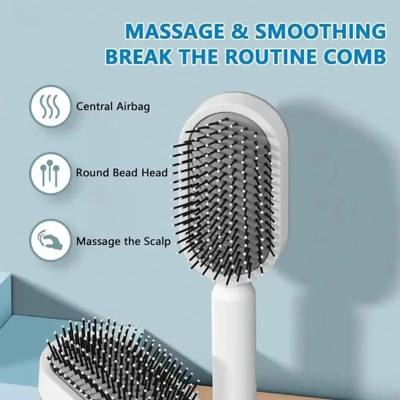 Entwirrende Haarbürste, Kopfhautmassagegerät, Massagebürste, 3D-Luftkissen, Kamm für verworrenes Haar, lockige Kämme, Friseursalon, Haar-Styling-Tools