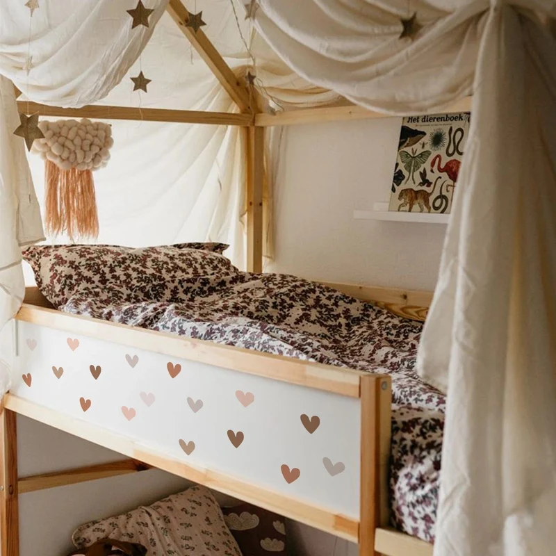 Boho Herzen Kreative Wandaufkleber Für Kinder Baby Mädchen Jungen Kinderzimmer Wandkunst Aufkleber Vinyl Wandbild Kinder Schlafzimmer Wohnkultur