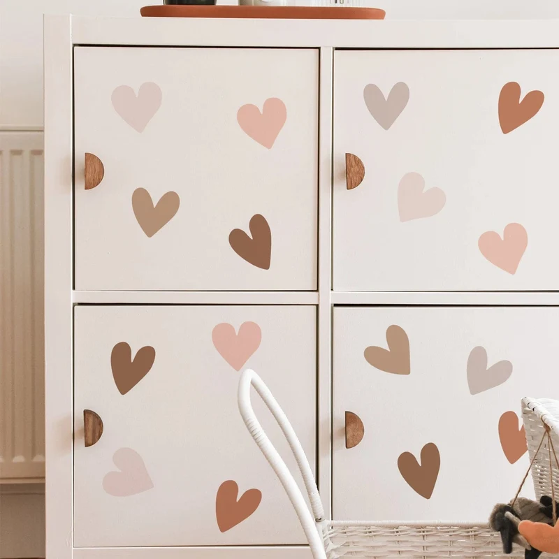 Boho Herzen Kreative Wandaufkleber Für Kinder Baby Mädchen Jungen Kinderzimmer Wandkunst Aufkleber Vinyl Wandbild Kinder Schlafzimmer Wohnkultur
