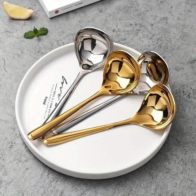 1pc, 304 Edelstahl Verdickung Löffel Kreative Lange Griff Hotel Hot Pot Löffel Suppe Schöpfen Hause Küche Wesentliche werkzeuge
