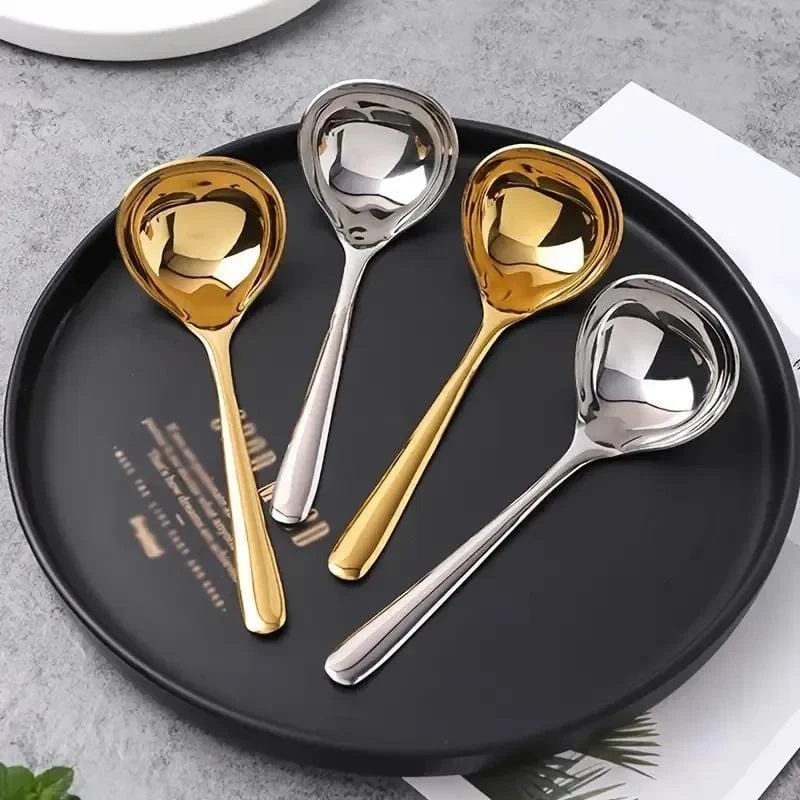 1pc, 304 Edelstahl Verdickung Löffel Kreative Lange Griff Hotel Hot Pot Löffel Suppe Schöpfen Hause Küche Wesentliche werkzeuge