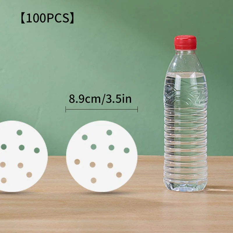 100 Stück antihaftbeschichtetes Dampfgarpapier für gesundes und einfaches Kochen – Einweg-Dampftuch in Lebensmittelqualität für Heißluftfritteuse, Ofen und Backen – einfache Reinigung und sichere Verwendung