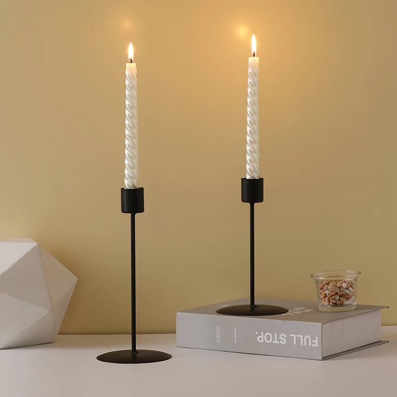 2 Stück Kerzenhalter, Kerzenhalter, für Foto-Requisiten bei Kerzenlicht, Hochzeitstag, Geburtstag, Tisch, Wohnzimmer, Heimdekoration, Valentinstag, Neujahr, Weihnachten