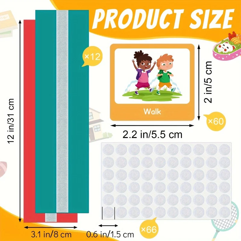 60 Stück visuelle Zeitplankarten, tägliche Routinekarten für Zuhause, Tag und Nacht, Routinediagrammkarten, visueller Wandplaner, Aufgabendiagramm für Kinder, Kleinkinder, Verhaltensplankarten für Kinder, Klassenzimmer, Schule