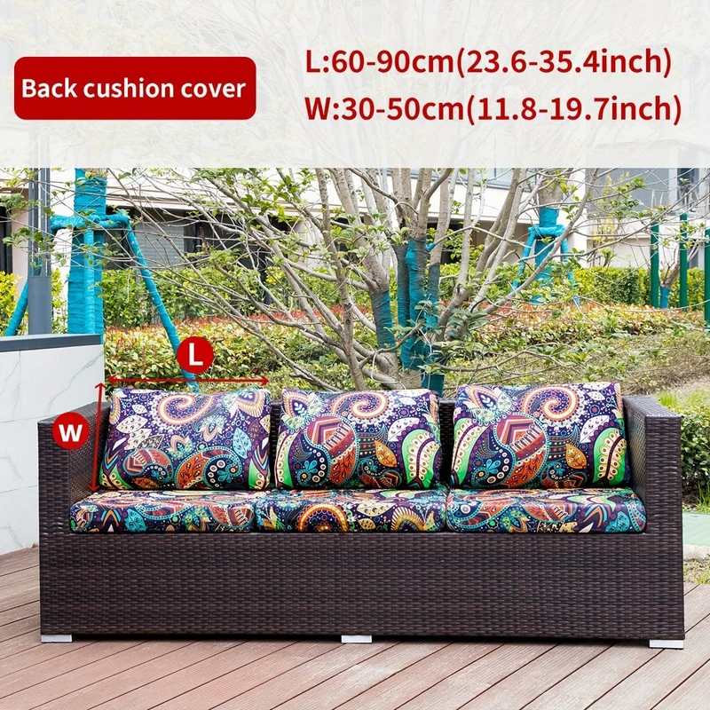 1 Stück Sofabezug mit Tiermotiv, Blätter, Blumenmuster, Boho-Stil, Kokosnuss-Druck, für den Außenbereich, Couchbezug, Möbelschutzbezug, Wohnkultur, Sofaschutz