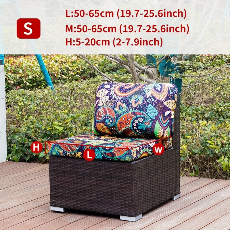 1 Stück Sofabezug mit Tiermotiv, Blätter, Blumenmuster, Boho-Stil, Kokosnuss-Druck, für den Außenbereich, Couchbezug, Möbelschutzbezug, Wohnkultur, Sofaschutz