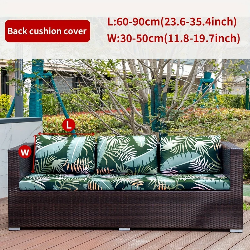 1 Stück Sofabezug mit Tiermotiv, Blätter, Blumenmuster, Boho-Stil, Kokosnuss-Druck, für den Außenbereich, Couchbezug, Möbelschutzbezug, Wohnkultur, Sofaschutz