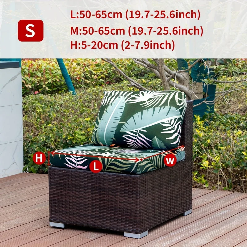 1 Stück Sofabezug mit Tiermotiv, Blätter, Blumenmuster, Boho-Stil, Kokosnuss-Druck, für den Außenbereich, Couchbezug, Möbelschutzbezug, Wohnkultur, Sofaschutz