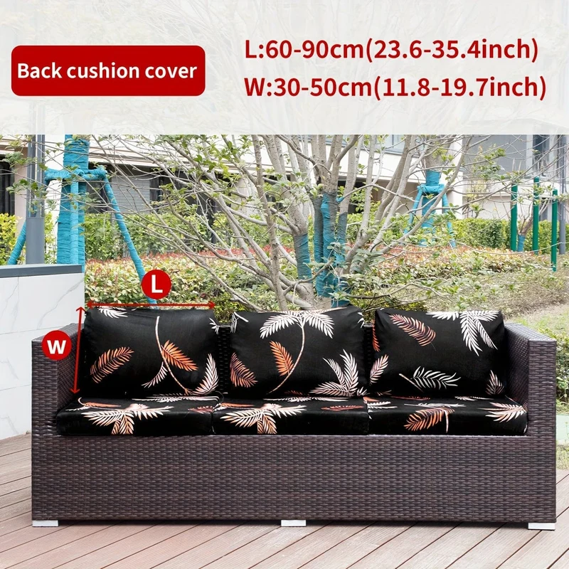 1 Stück Sofabezug mit Tiermotiv, Blätter, Blumenmuster, Boho-Stil, Kokosnuss-Druck, für den Außenbereich, Couchbezug, Möbelschutzbezug, Wohnkultur, Sofaschutz