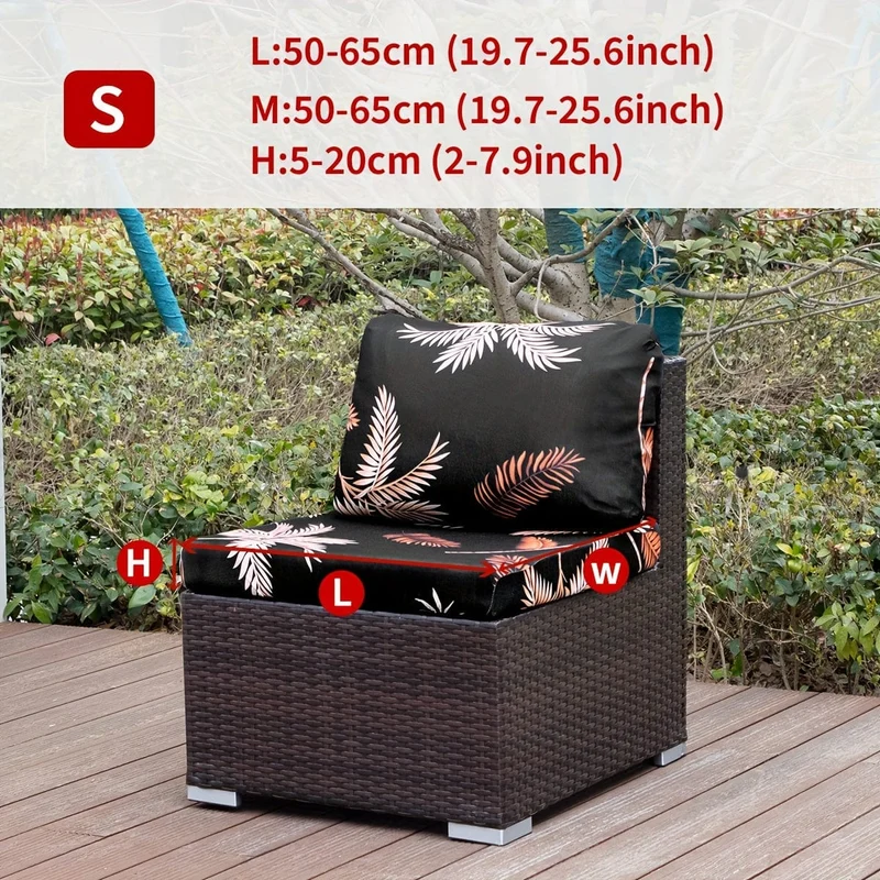 1 Stück Sofabezug mit Tiermotiv, Blätter, Blumenmuster, Boho-Stil, Kokosnuss-Druck, für den Außenbereich, Couchbezug, Möbelschutzbezug, Wohnkultur, Sofaschutz