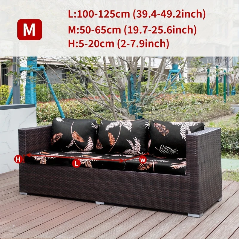 1 Stück Sofabezug mit Tiermotiv, Blätter, Blumenmuster, Boho-Stil, Kokosnuss-Druck, für den Außenbereich, Couchbezug, Möbelschutzbezug, Wohnkultur, Sofaschutz