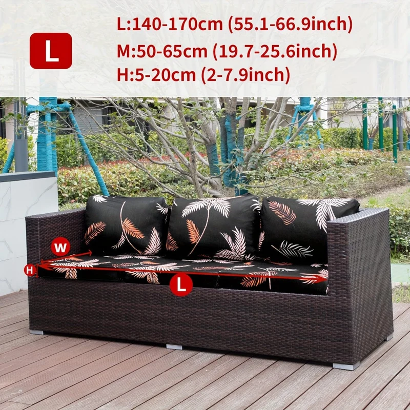 1 Stück Sofabezug mit Tiermotiv, Blätter, Blumenmuster, Boho-Stil, Kokosnuss-Druck, für den Außenbereich, Couchbezug, Möbelschutzbezug, Wohnkultur, Sofaschutz