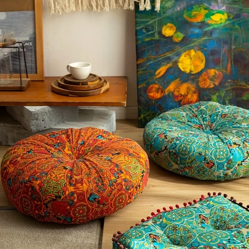 1 Stück Bohemian Französisch Marokkanisches Sofakissen Bodenkissen Meditationskissen Nordisches Kissen Bett Sofa Couch Kissen Home Decor