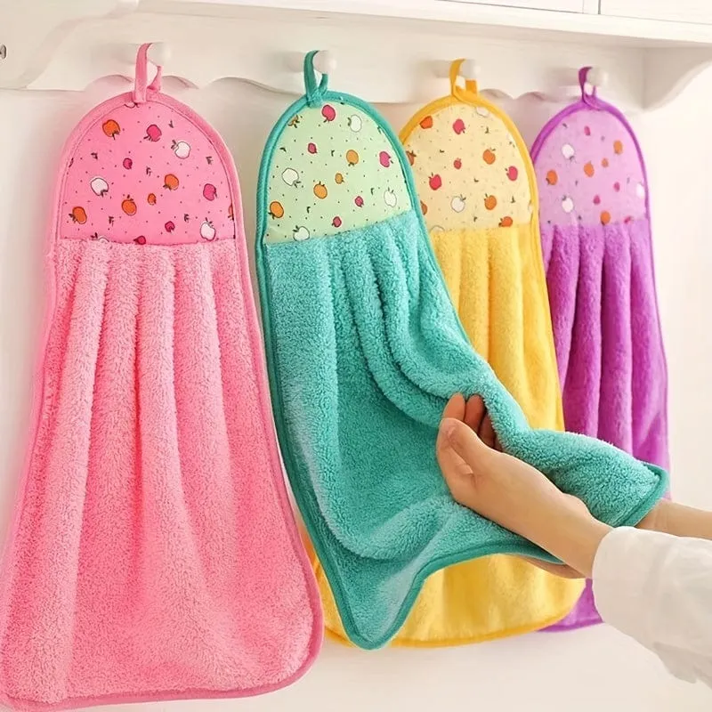 3 Stück superweiche Küchenhandtücher – zum Aufhängen und saugfähig, Badezimmer-Accessoires