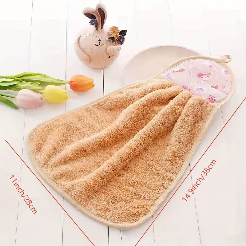 3 Stück superweiche Küchenhandtücher – zum Aufhängen und saugfähig, Badezimmer-Accessoires