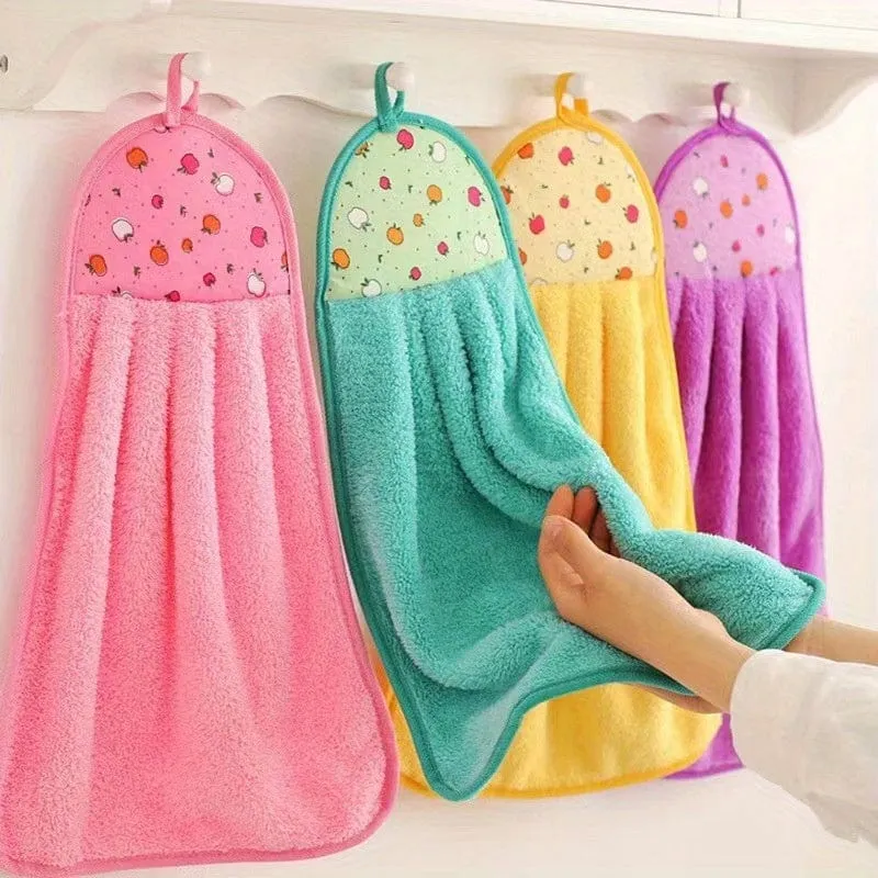 3 Stück superweiche Küchenhandtücher – zum Aufhängen und saugfähig, Badezimmer-Accessoires