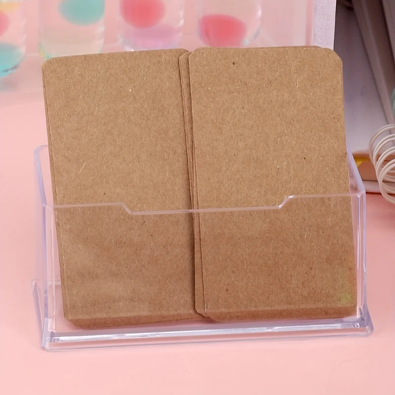 1 Stück, einfacher Grußkartenhalter aus transparentem Acryl, Aufbewahrungsbox für Visitenkarten, Präsentationsständer für Grußkarten, Szenendekoration, Festivaldekoration, Raumdekoration, Flurdekoration, Fensterdekoration, Bürodekoration, Weihnachtsdekoration