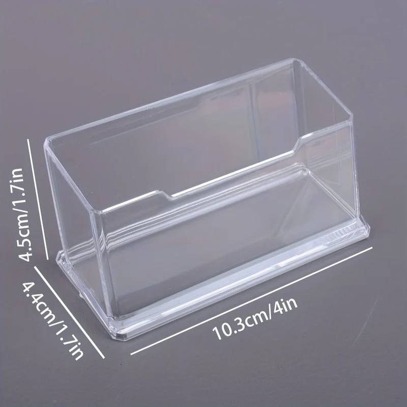 1 Stück, einfacher Grußkartenhalter aus transparentem Acryl, Aufbewahrungsbox für Visitenkarten, Präsentationsständer für Grußkarten, Szenendekoration, Festivaldekoration, Raumdekoration, Flurdekoration, Fensterdekoration, Bürodekoration, Weihnachtsdekoration
