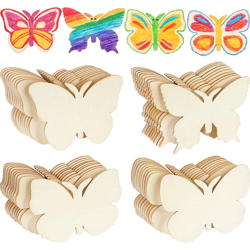 20 Stück, selbstgemachte Schmetterlings-Hängeornamente aus Holz, Baumschmuck, Gartendekoration, Gartenbedarf, Partydekoration, Urlaubsbedarf, Gartendekoration