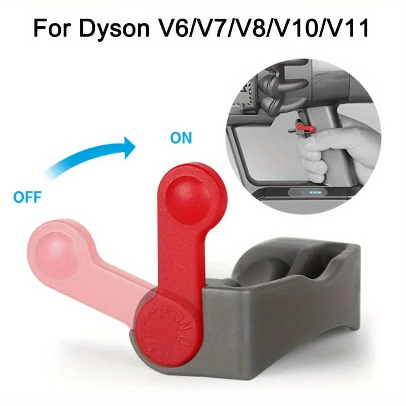 1 Stück, Ein-/Aus-Steuerklemme für Ein-/Aus-Taste, kompatibel mit Staubsaugern der Serie Dyson Absolute/Motorhead V6, V8, V7, V10, V11, V15, Dyson-Abzugssperre, befreien Sie Ihre Greiffinger