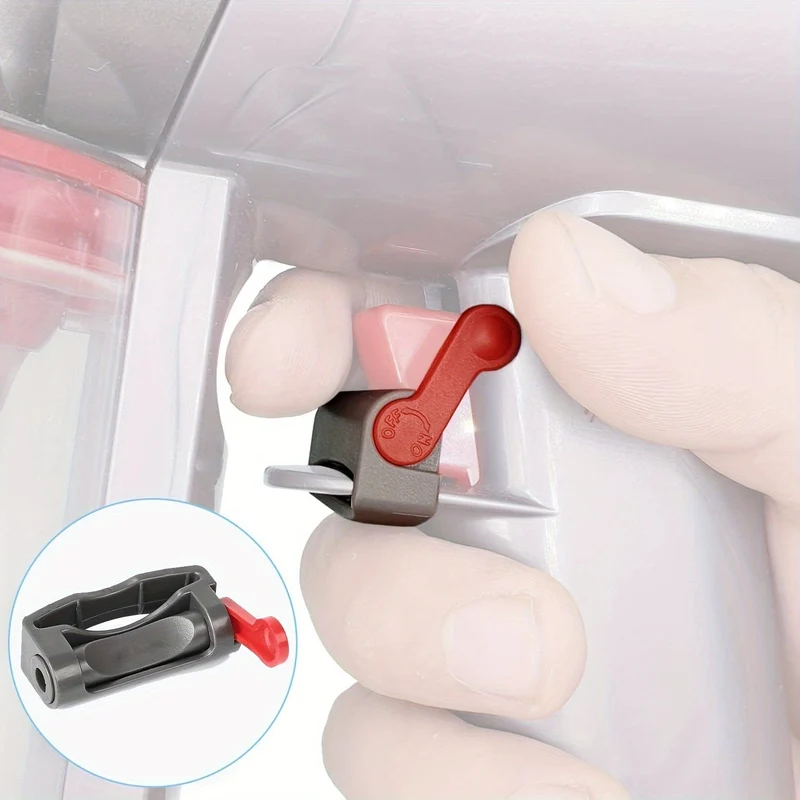 1 Stück, Ein-/Aus-Steuerklemme für Ein-/Aus-Taste, kompatibel mit Staubsaugern der Serie Dyson Absolute/Motorhead V6, V8, V7, V10, V11, V15, Dyson-Abzugssperre, befreien Sie Ihre Greiffinger