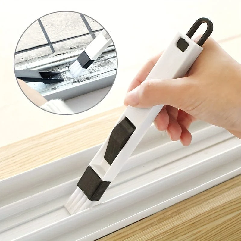 1-teilige multifunktionale Fensterrillen-Reinigungsbürste – Effiziente Reinigung von Tastaturen und Küchenutensilien mit einem Werkzeug