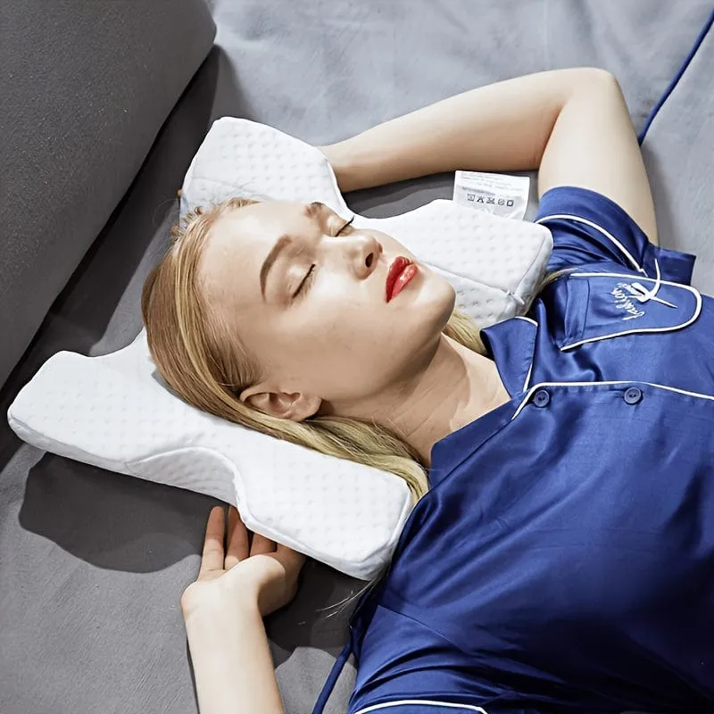 1-teiliges Armkissen, Kuschelkissen, Nackenkissen, Anti-Handdruck-Kissen in gewölbter Form, Memory-Schaum-Kissen mit langsamem Rückpralldruck, Büro-Ruhekissen, Nacken- und Rückenstützkissen