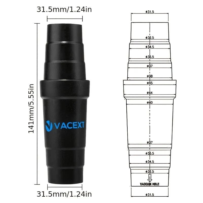 1pc Universal Staubsauger Schlauch Adapter Konverter 4-schicht/5-schicht Staubsauger 32mm 35mm 39mm Stecker Zubehör