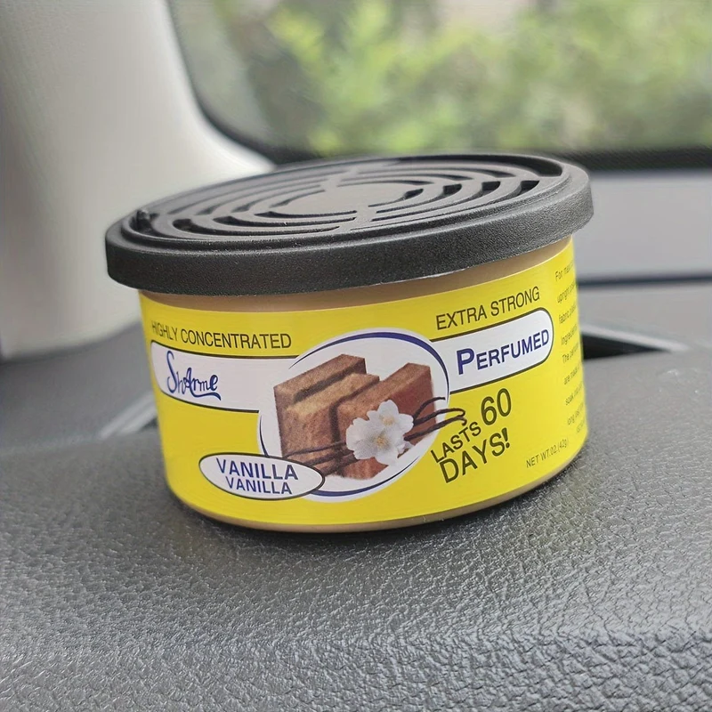 1 Stück Auto-Lufterfrischerglas, Aroma-Diffusor mit Jasmin-/Erdbeer-/Kaugummi-/Vanille-Kirsch-Aroma, Auto-Innenzubehör