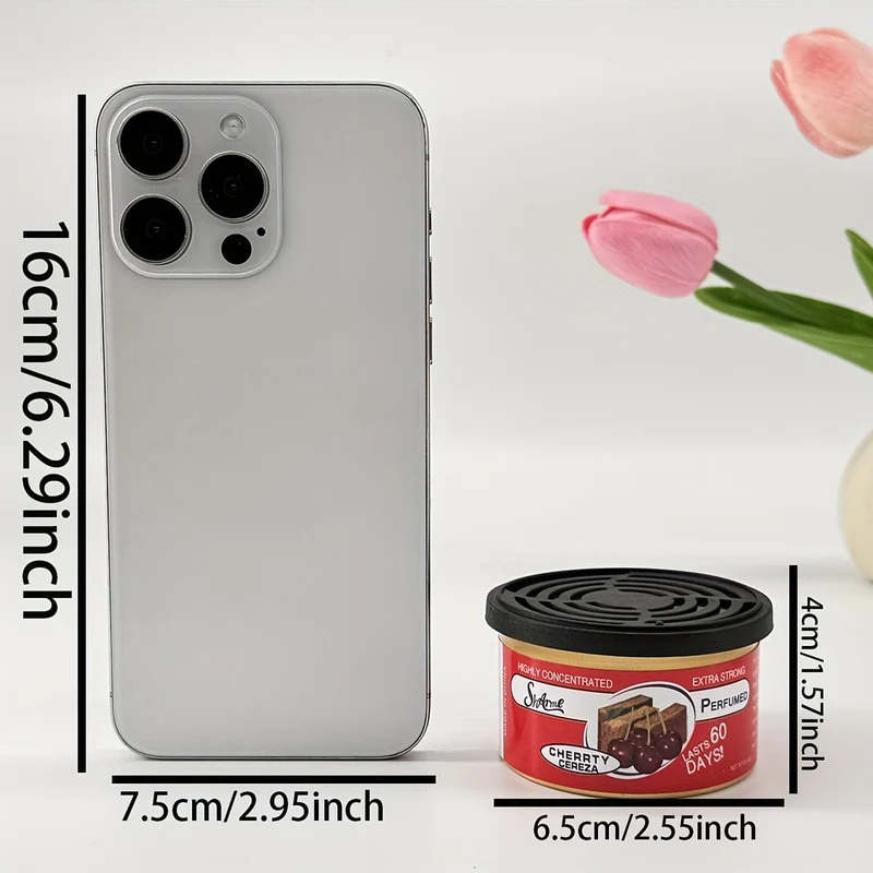 1 Stück Auto-Lufterfrischerglas, Aroma-Diffusor mit Jasmin-/Erdbeer-/Kaugummi-/Vanille-Kirsch-Aroma, Auto-Innenzubehör
