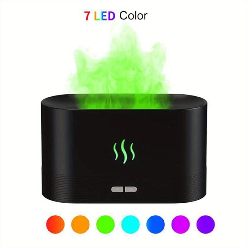 1pc Bunte LED Flamme Aroma Diffusor Schlafzimmer Tisch Atmosphäre Dekorative Lampe Kreative Luftbefeuchter Licht Für Wohnzimmer Büro USB5V Netzteil