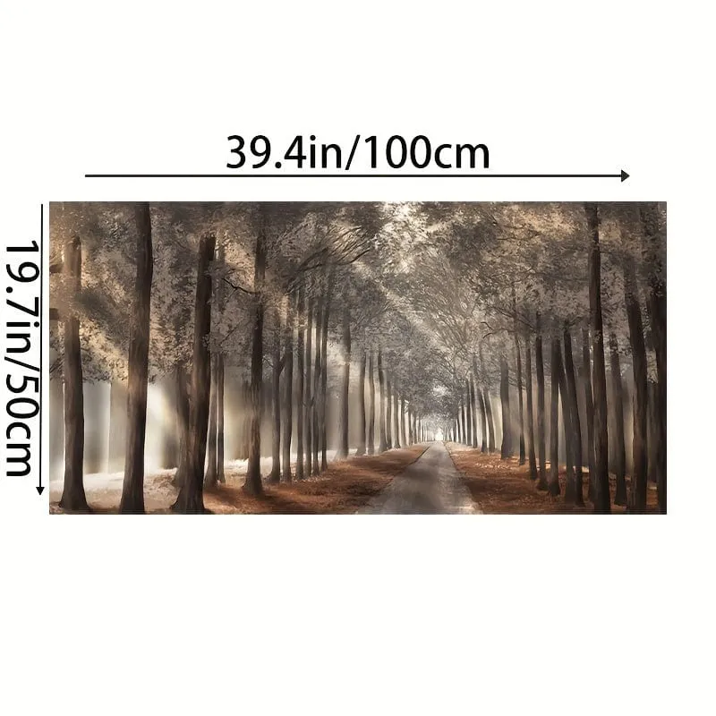 1 Stück Natur Sonnenschein Leinwandmalerei, Bäume Poster, Landschaft Wald Wandkunst Bilder, skandinavische Drucke, für Wohnkultur, kein Rahmen