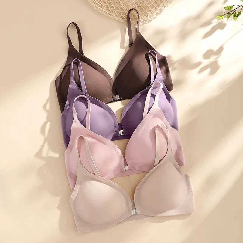 Heißer Verkauf Bh mit Front Öffnung Abnehmbare Wasser Tropfen Tasse Wireless Laser Cut Bh Brasier Para Mujer Frauen Nahtlose Bhs