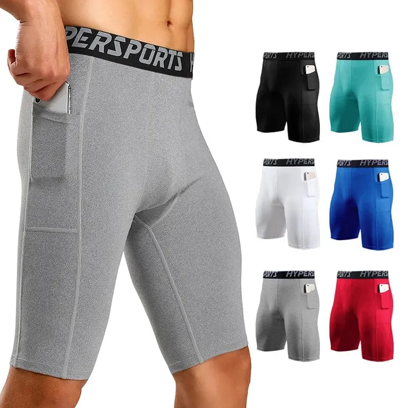 Männer Running Short Quick Dry Leggings Herren Kompressionsstrumpfhosen Gym Fitness Sport Shorts Männliche Badehose